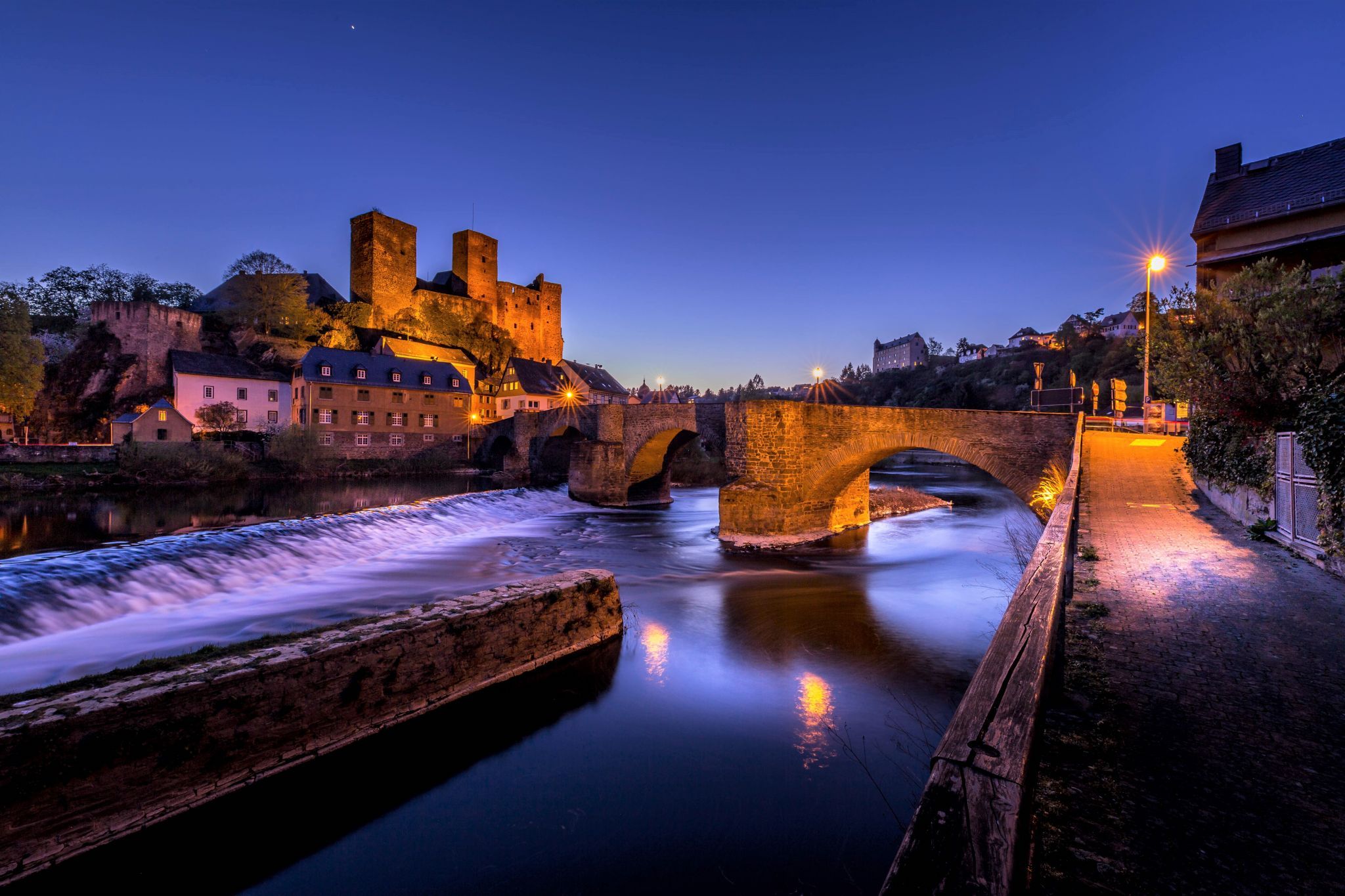 Runkel Castle above the Lahn, Germany