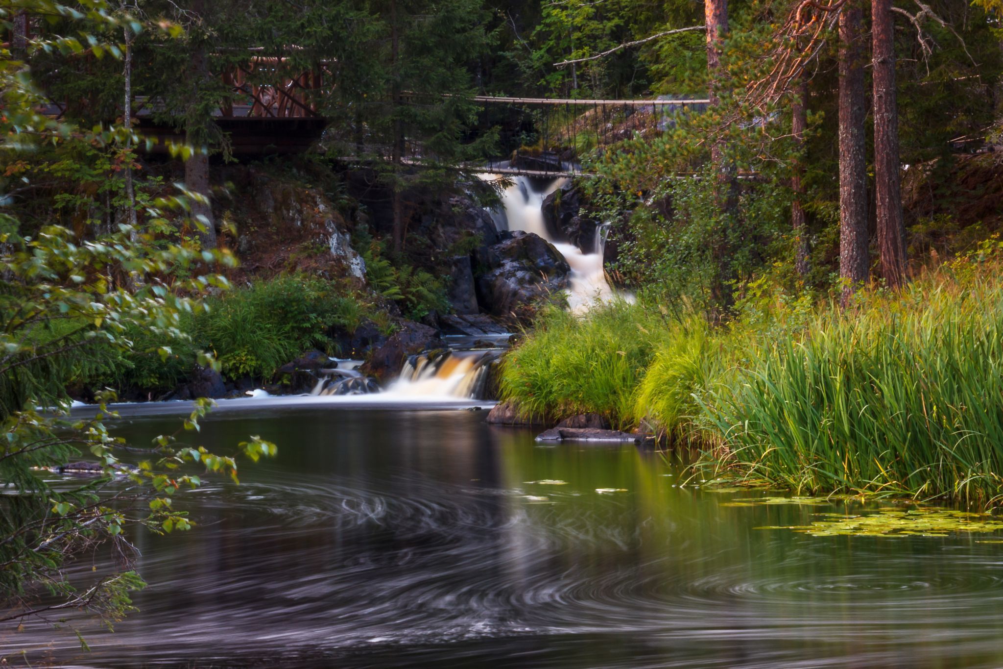 Ruskeal Falls, Tohmajoki Waterfall, Karelia, Russian Federation