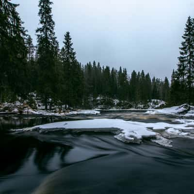 Ruskeal Falls, Tohmajoki Waterfall, Karelia, Russian Federation