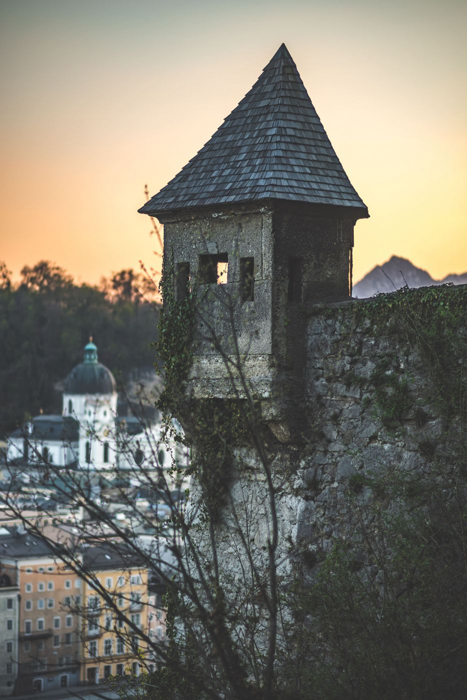 Salzburg from Kapuzinerberg, Austria