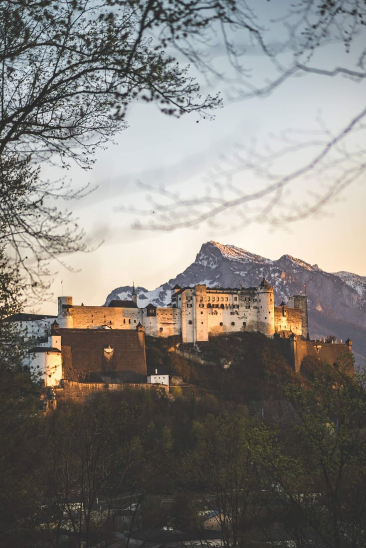 Salzburg from Kapuzinerberg, Austria