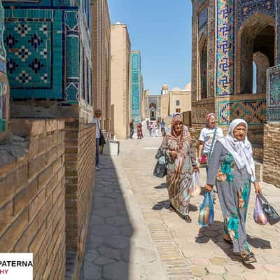 Shahi Zinda Nekropole, Samarkand, Usbekistan, Uzbekistan