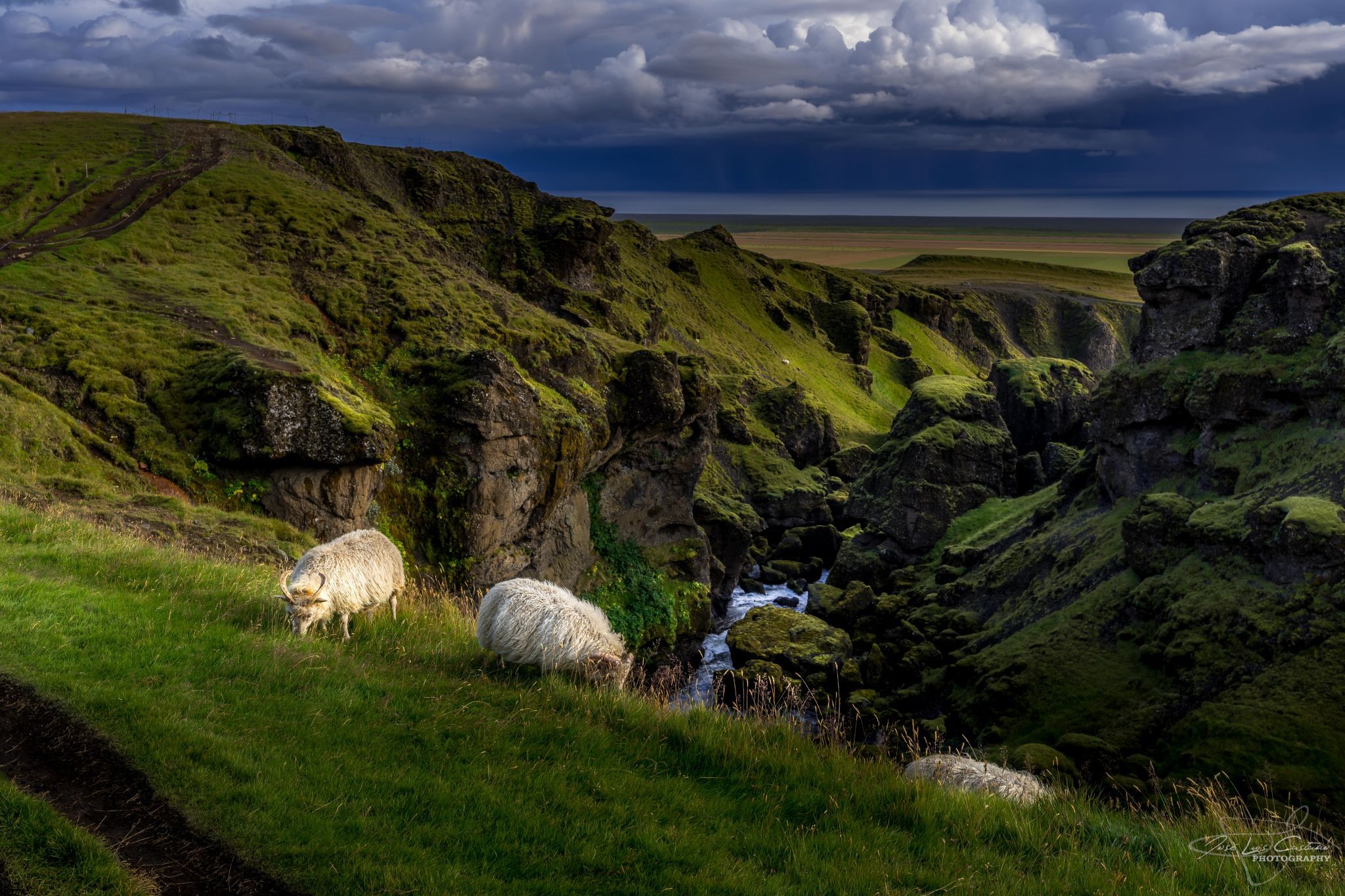 Skógafoss path to Fimmvörðuháls, Iceland