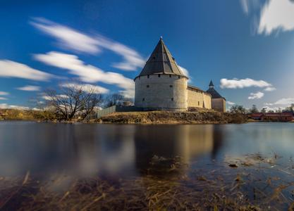 Staroladozhskaya fortress in the village of Staraya Ladoga