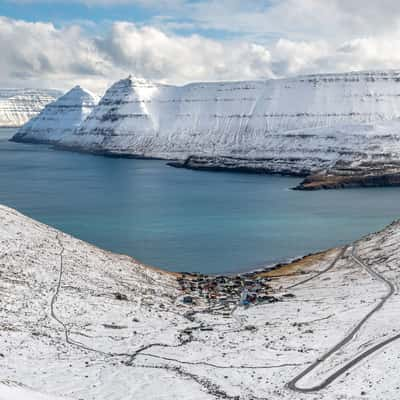 The Funningur panoramicview, Faroe Islands