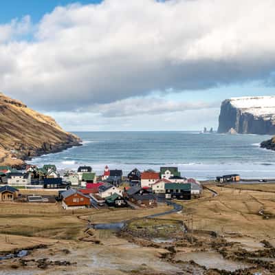 View of Tjørnuvík, Faroe Islands
