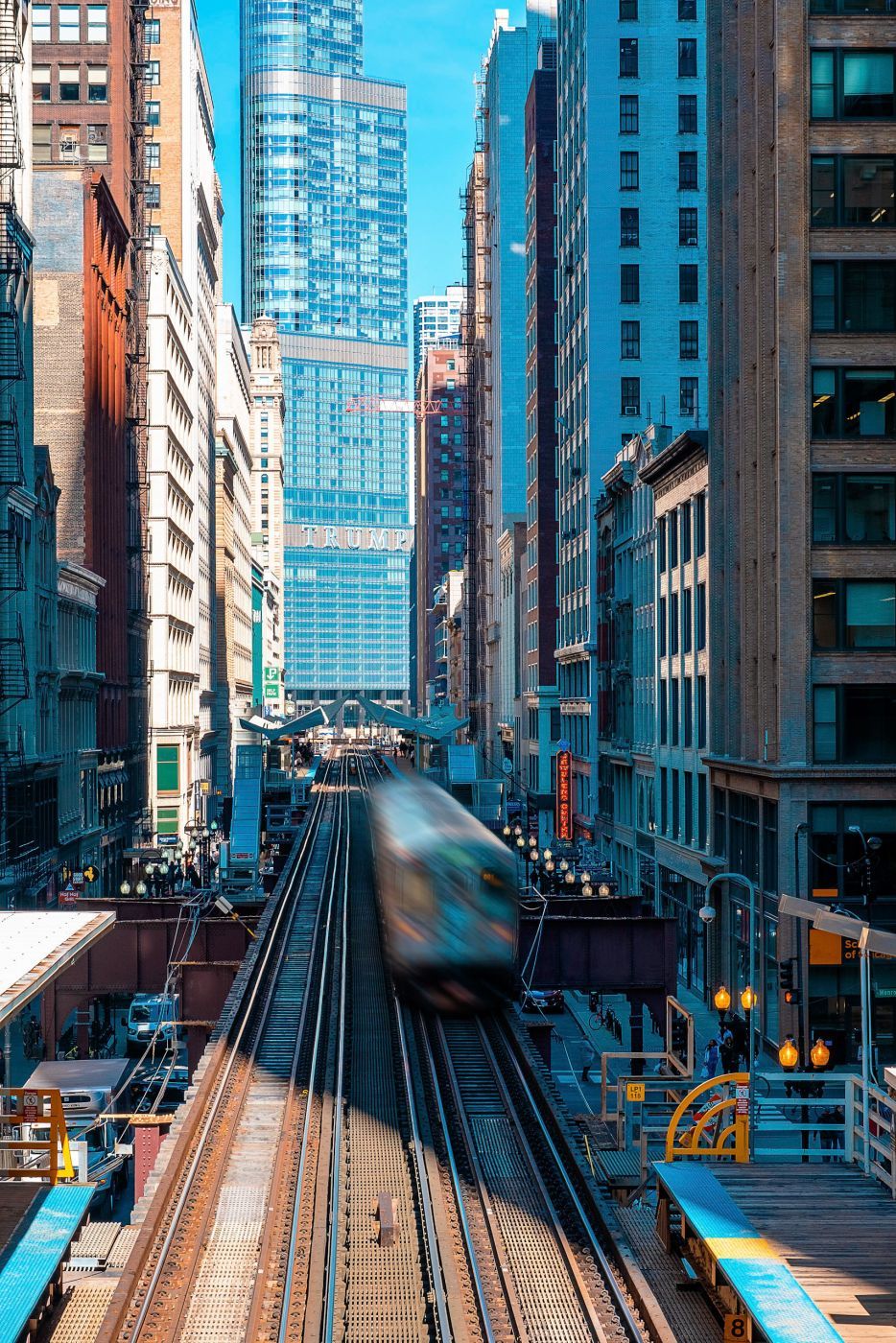 Trump Tower from Adams/Wabash, Chicago, USA