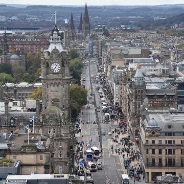 View from Nelson's Monument, Edinburgh, United Kingdom