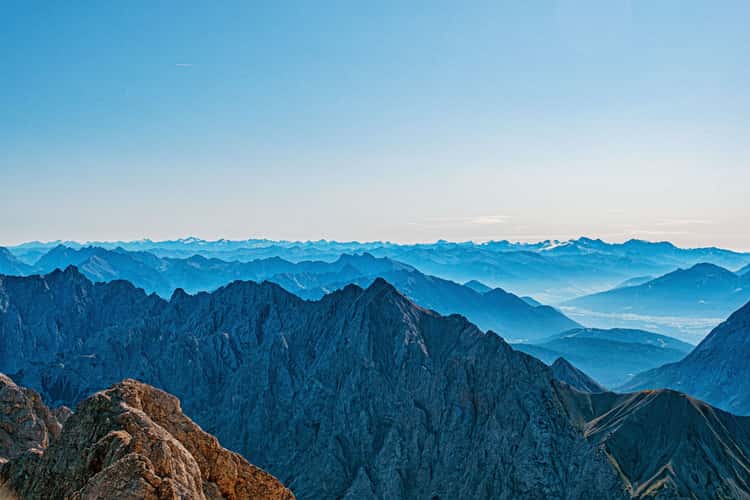 View from the Zugspitze