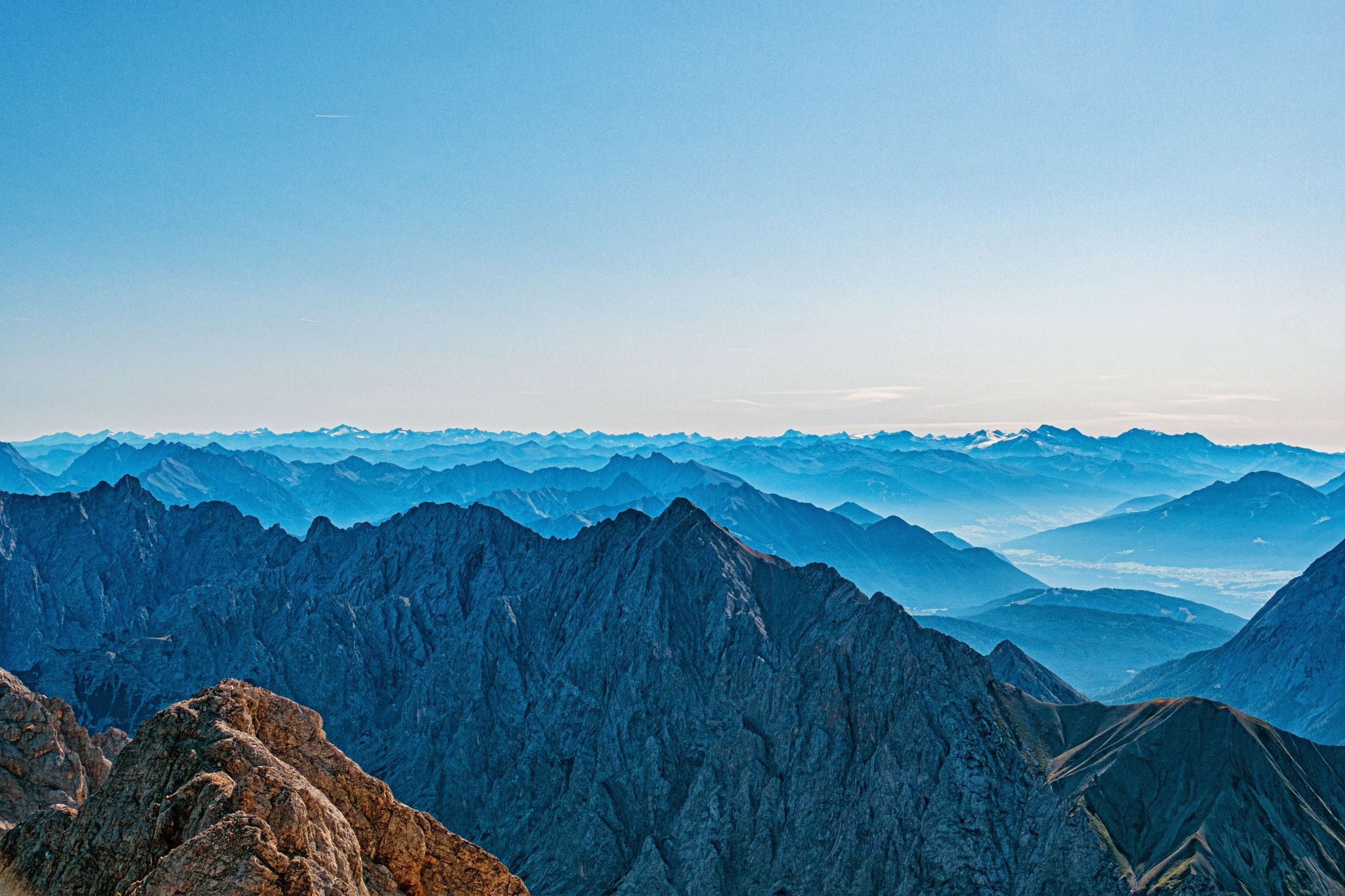View from the Zugspitze, Germany