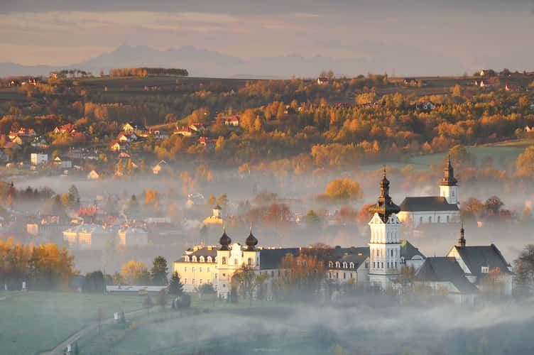 View over Tuchów