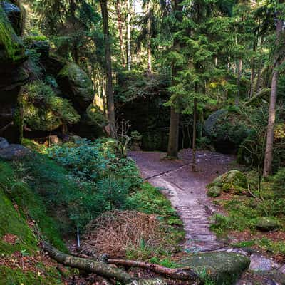 Wandern im Elbsandsteingebirge, Germany