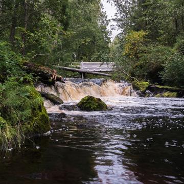 Waterfalls White Bridges in Karelia, Russian Federation
