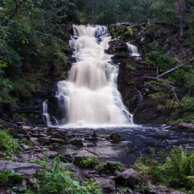 Waterfalls White Bridges in Karelia, Russian Federation