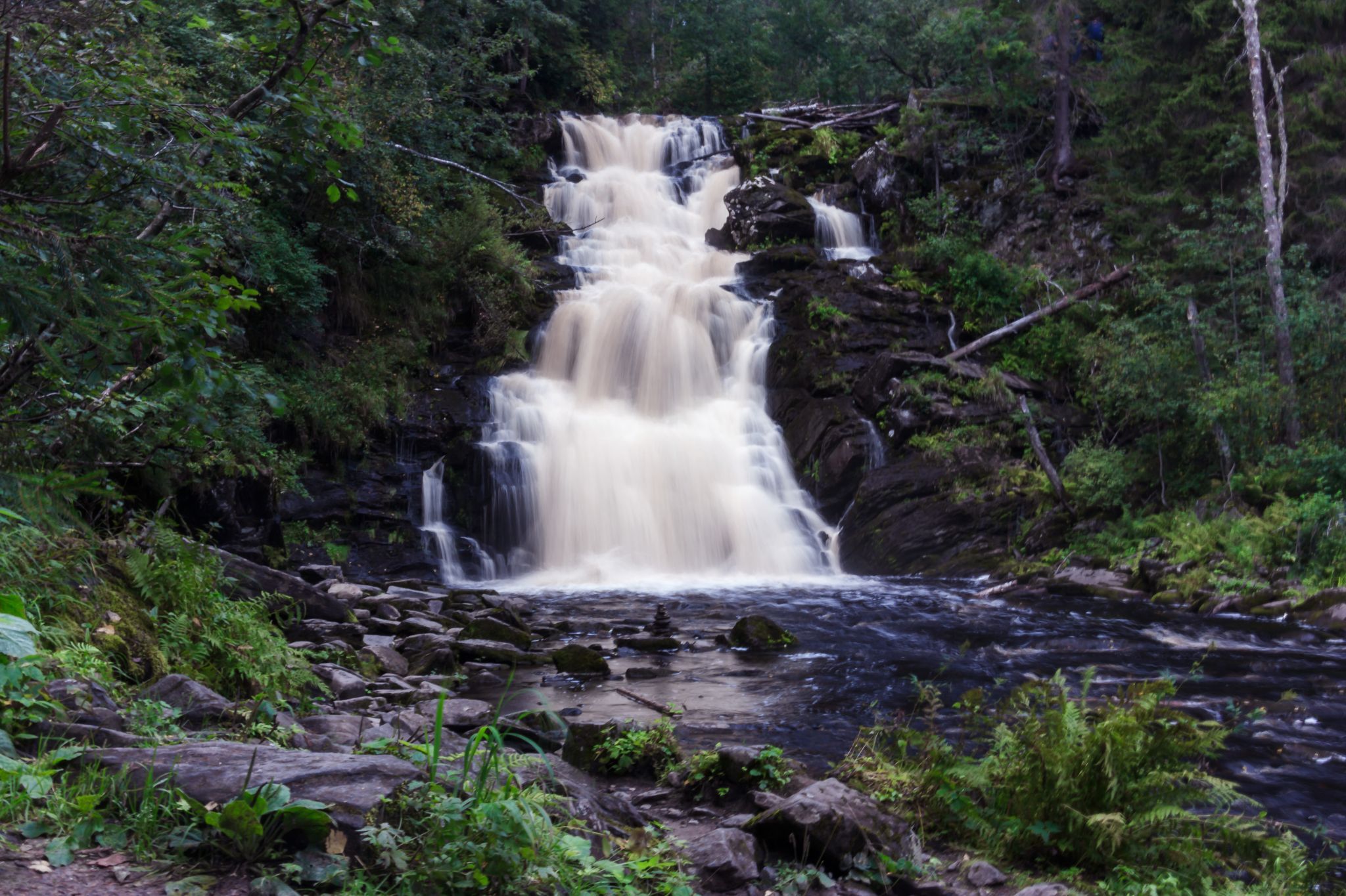 Waterfalls White Bridges in Karelia, Russian Federation
