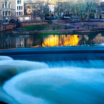Weir & Avon River Bath, United Kingdom