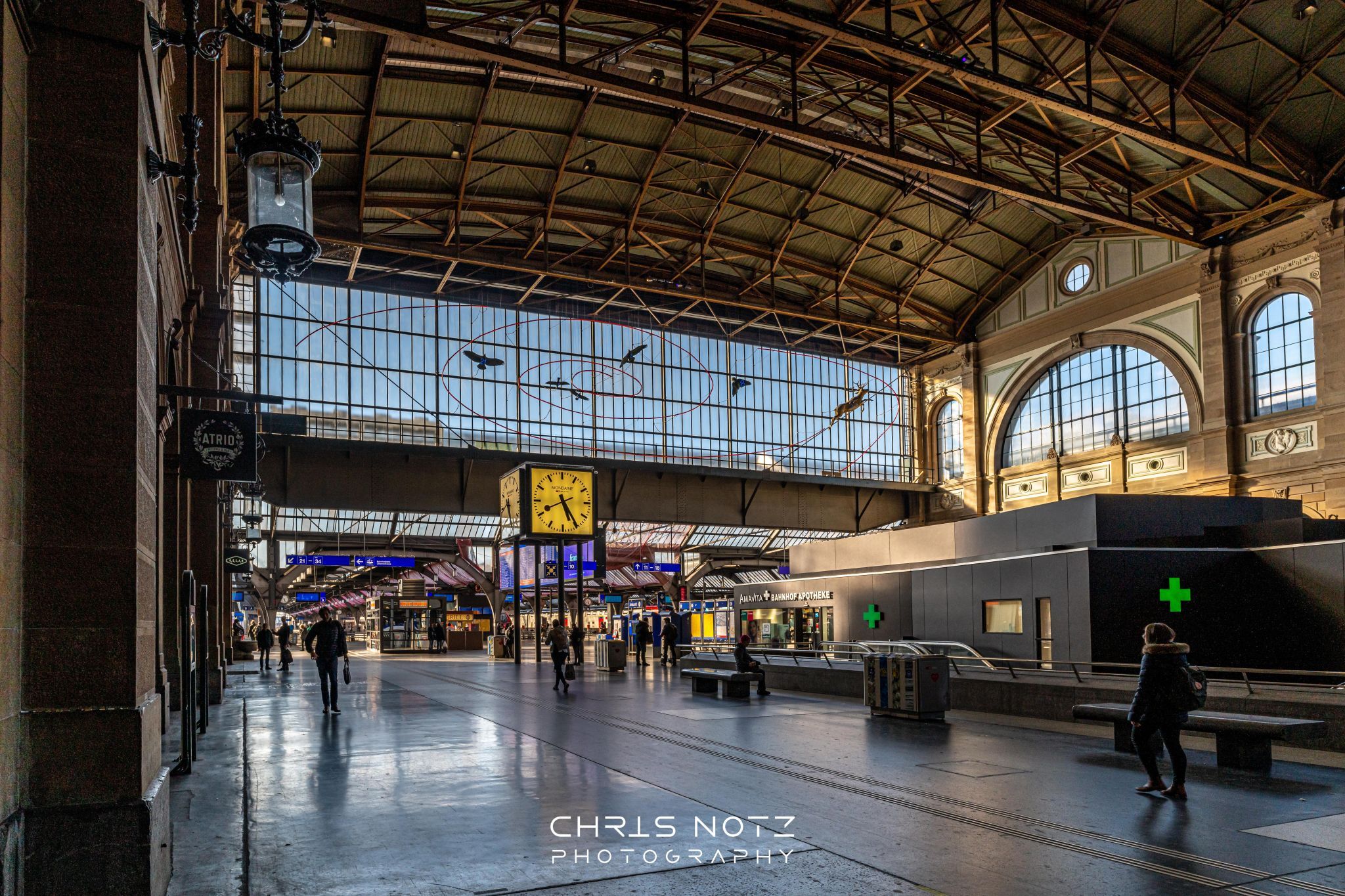 Platform of Zurich Main Station, Switzerland