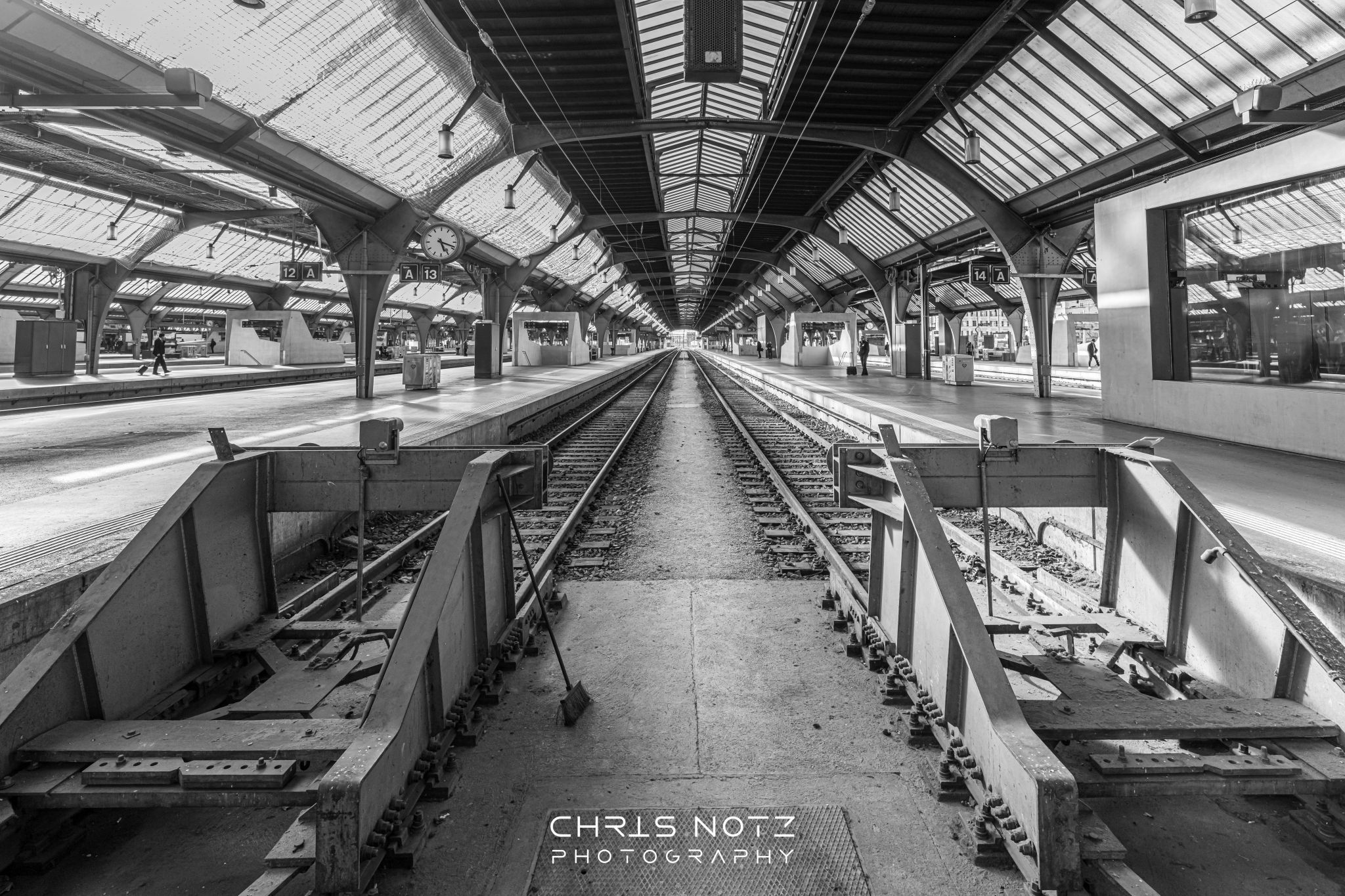 Platform of Zurich Main Station, Switzerland