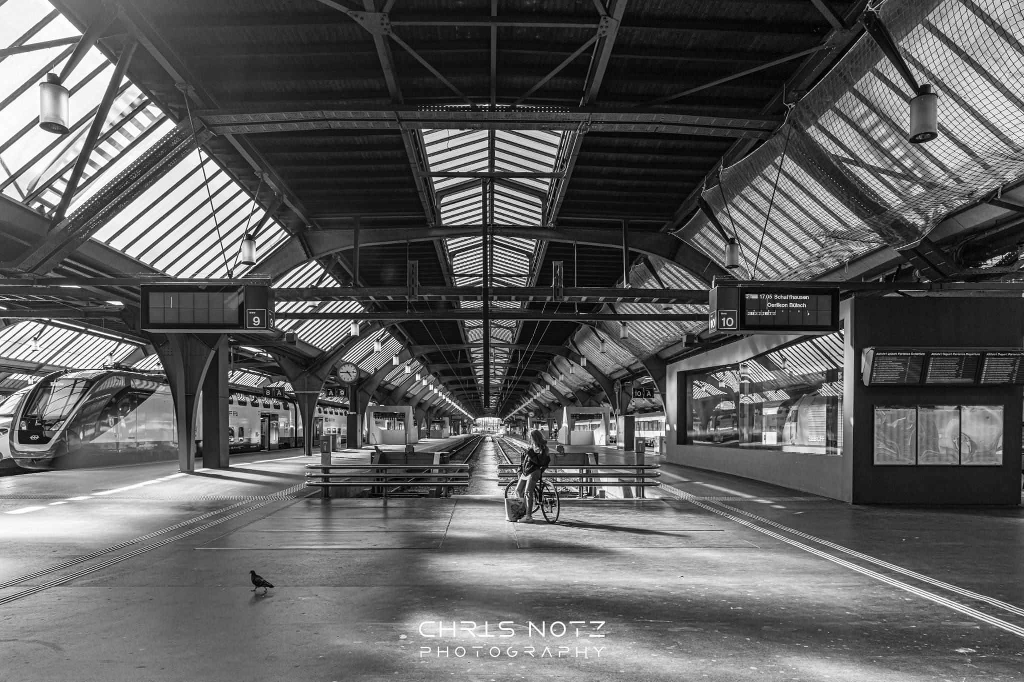 Platform of Zurich Main Station, Switzerland