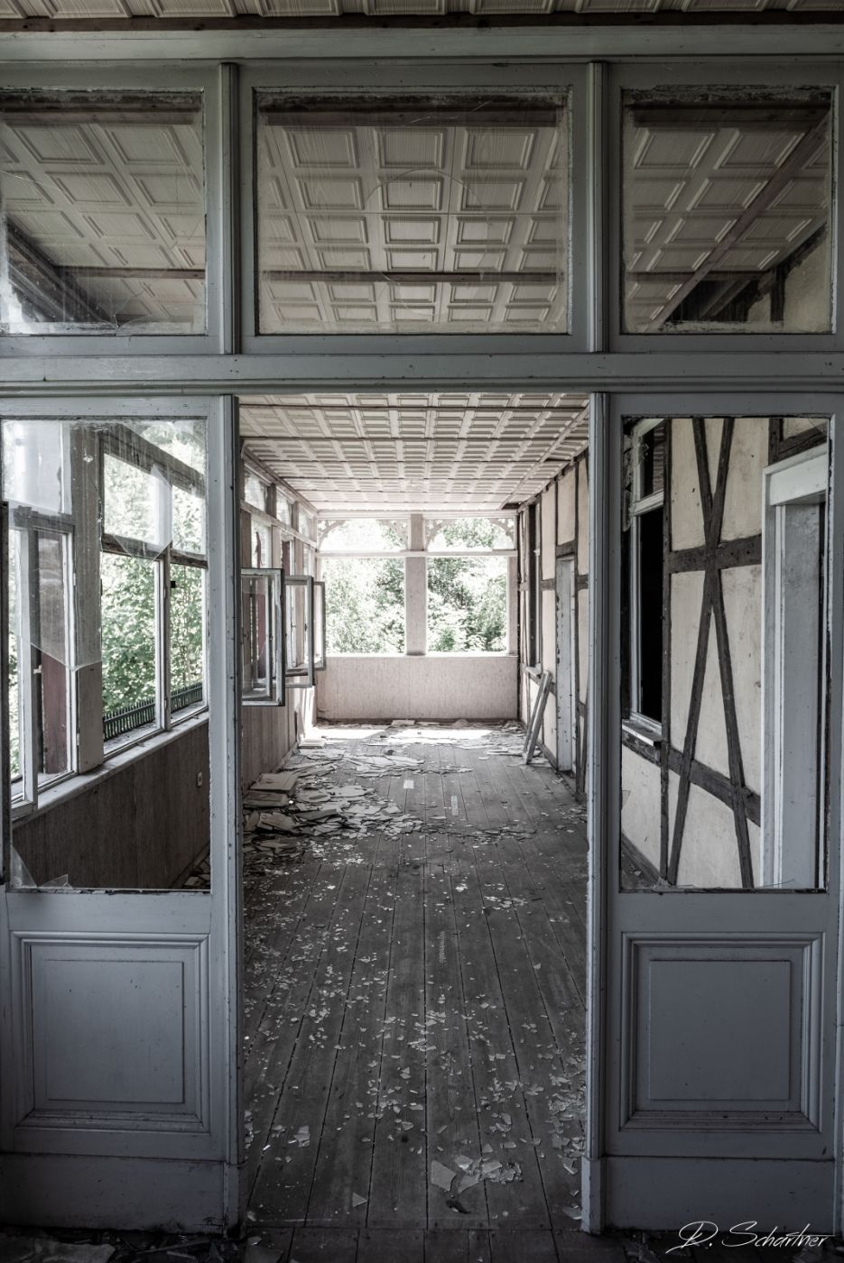 Abandoned railway hill station, Germany