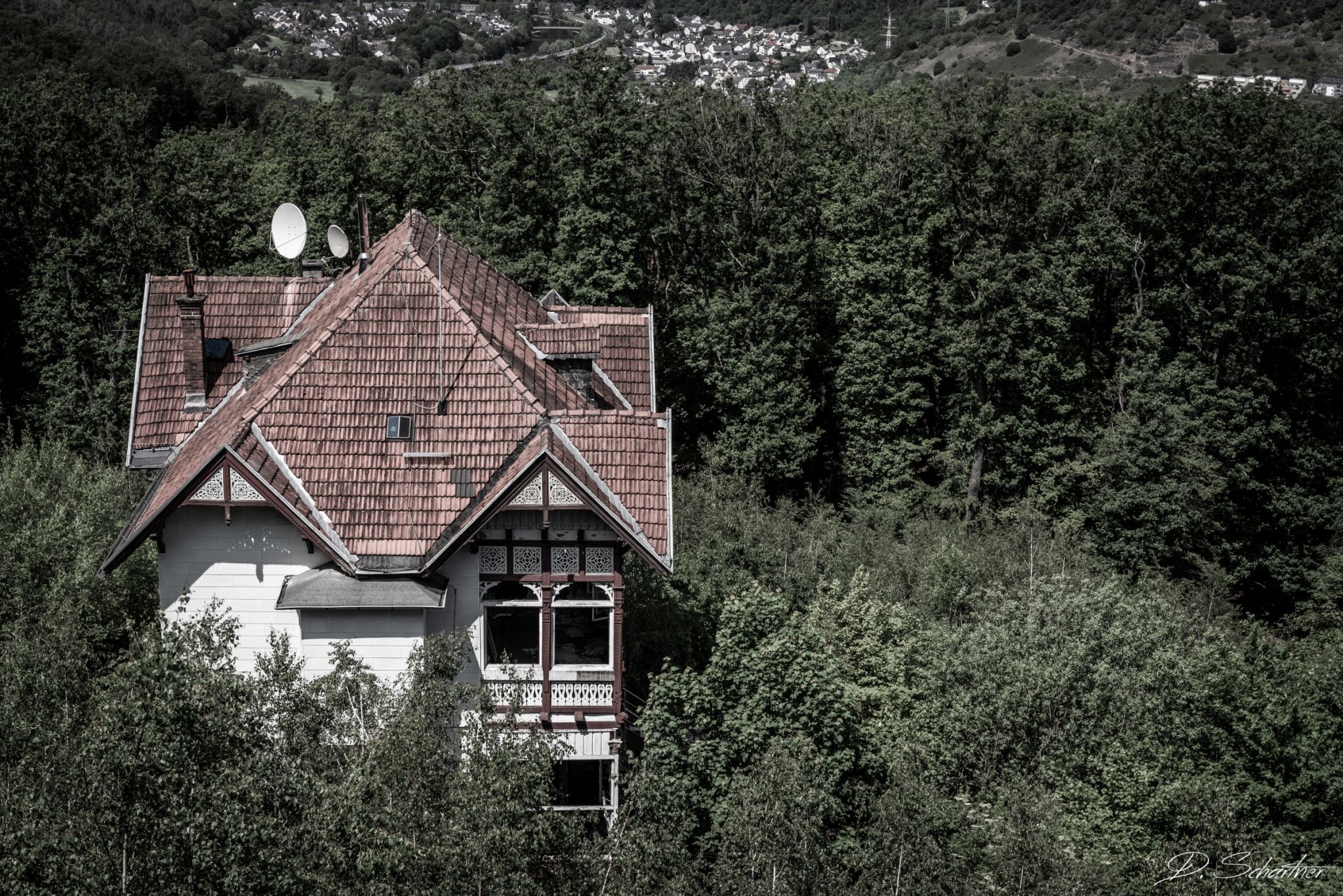 Abandoned railway hill station, Germany