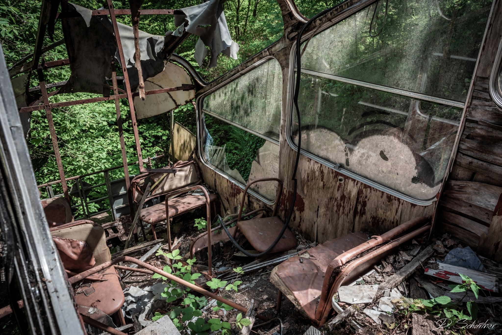 Abandoned railway hill station, Germany