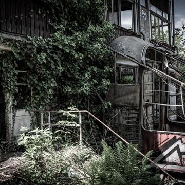 Abandoned railway hill station, Germany