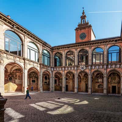 Courtyard of Santa Maria dei Bulgari, Bologna, Italy