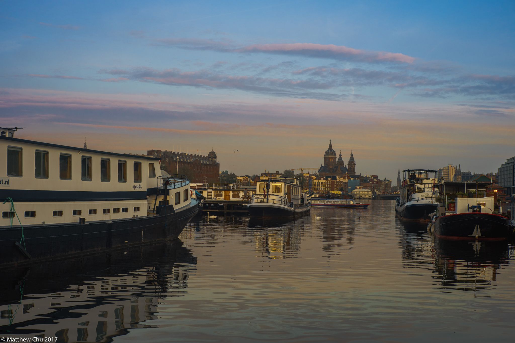 Amsterdam Harbour waterfront, Amsterdam, Netherlands