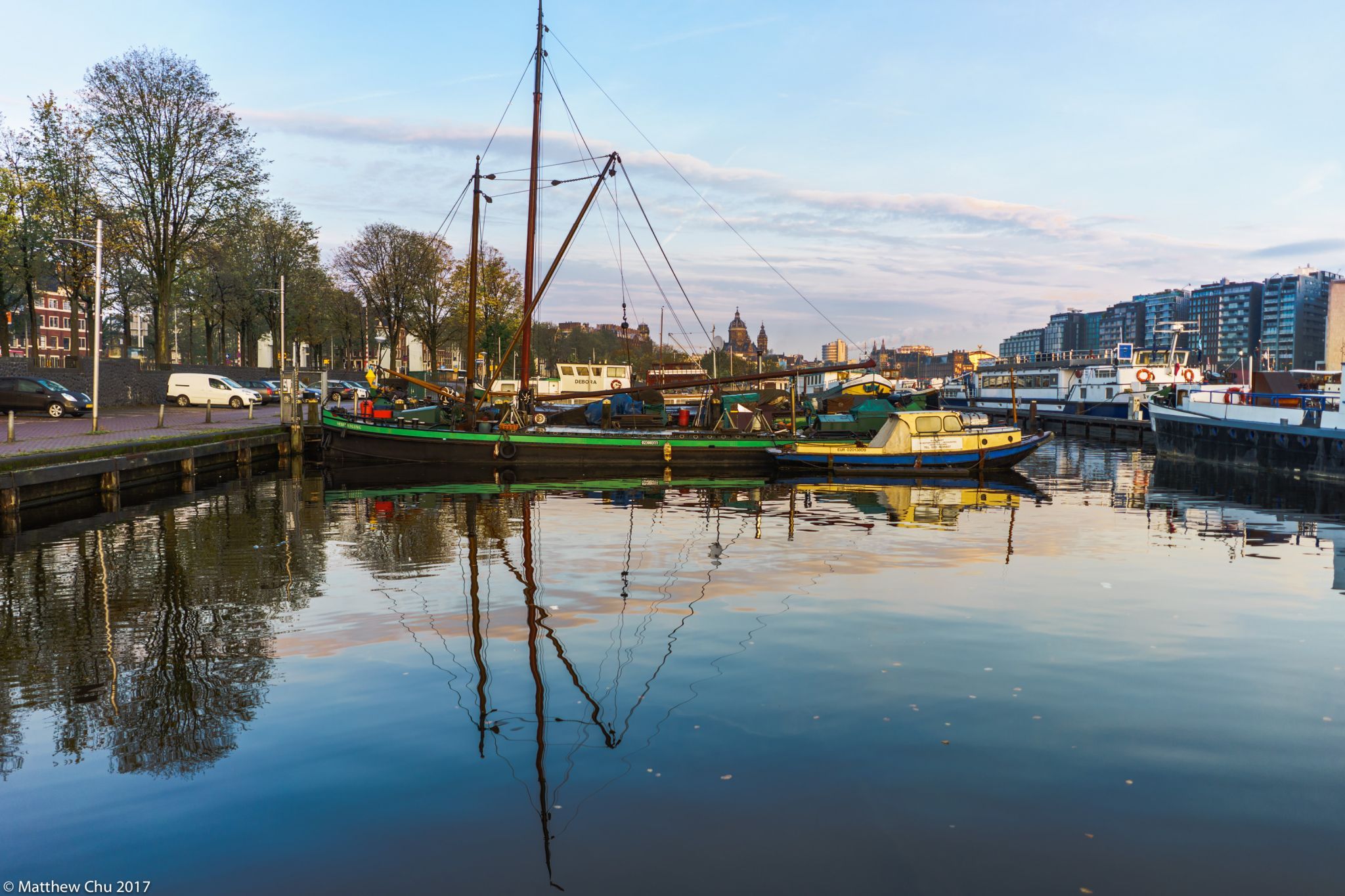 Amsterdam Harbour waterfront, Amsterdam, Netherlands