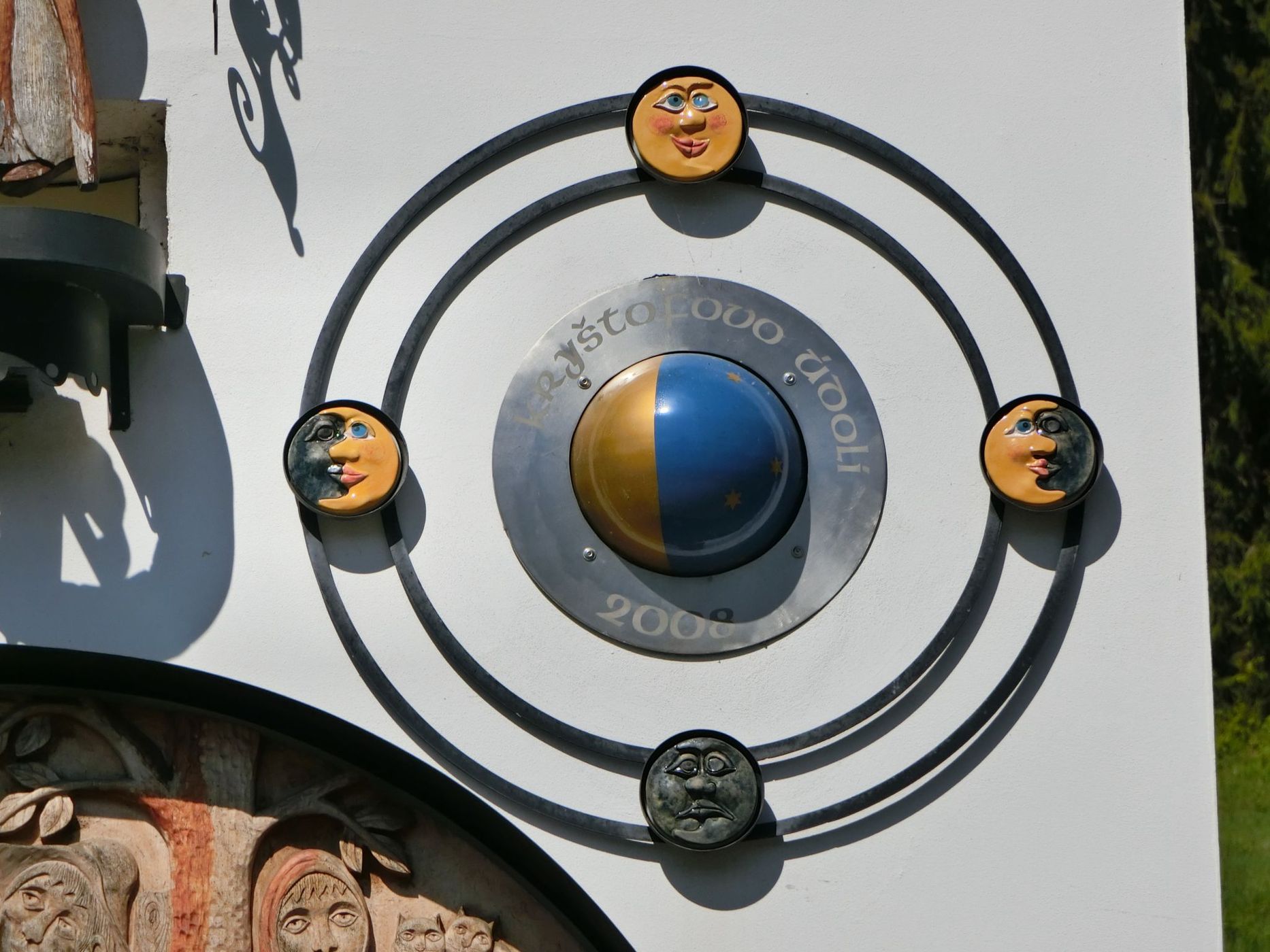 Astronomical Clock in Kryštofovo Údolí, Czech Republic