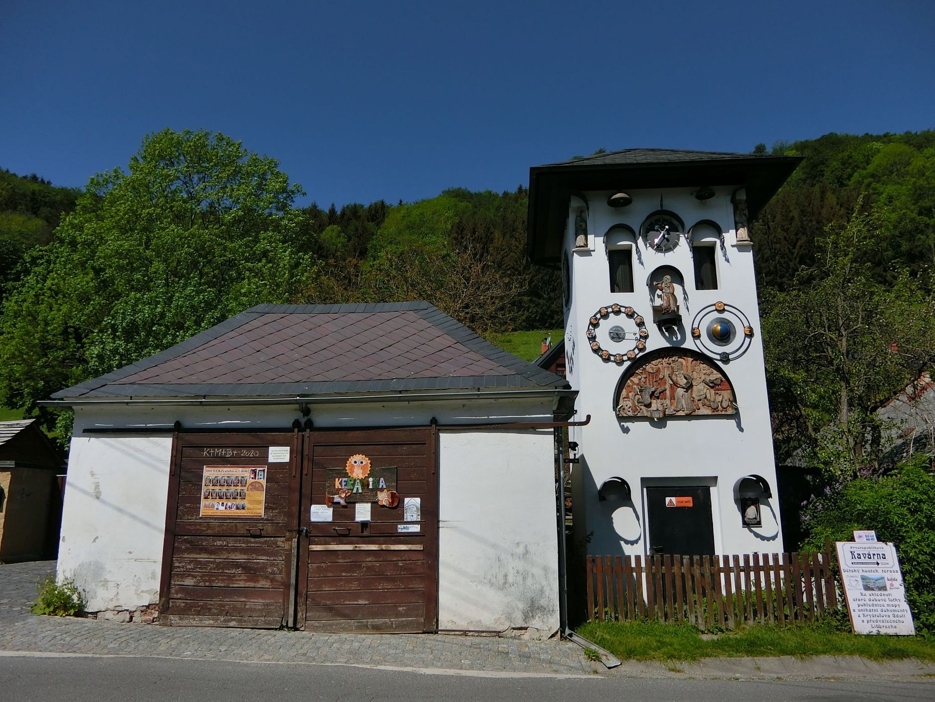 Astronomical Clock in Kryštofovo Údolí, Czech Republic