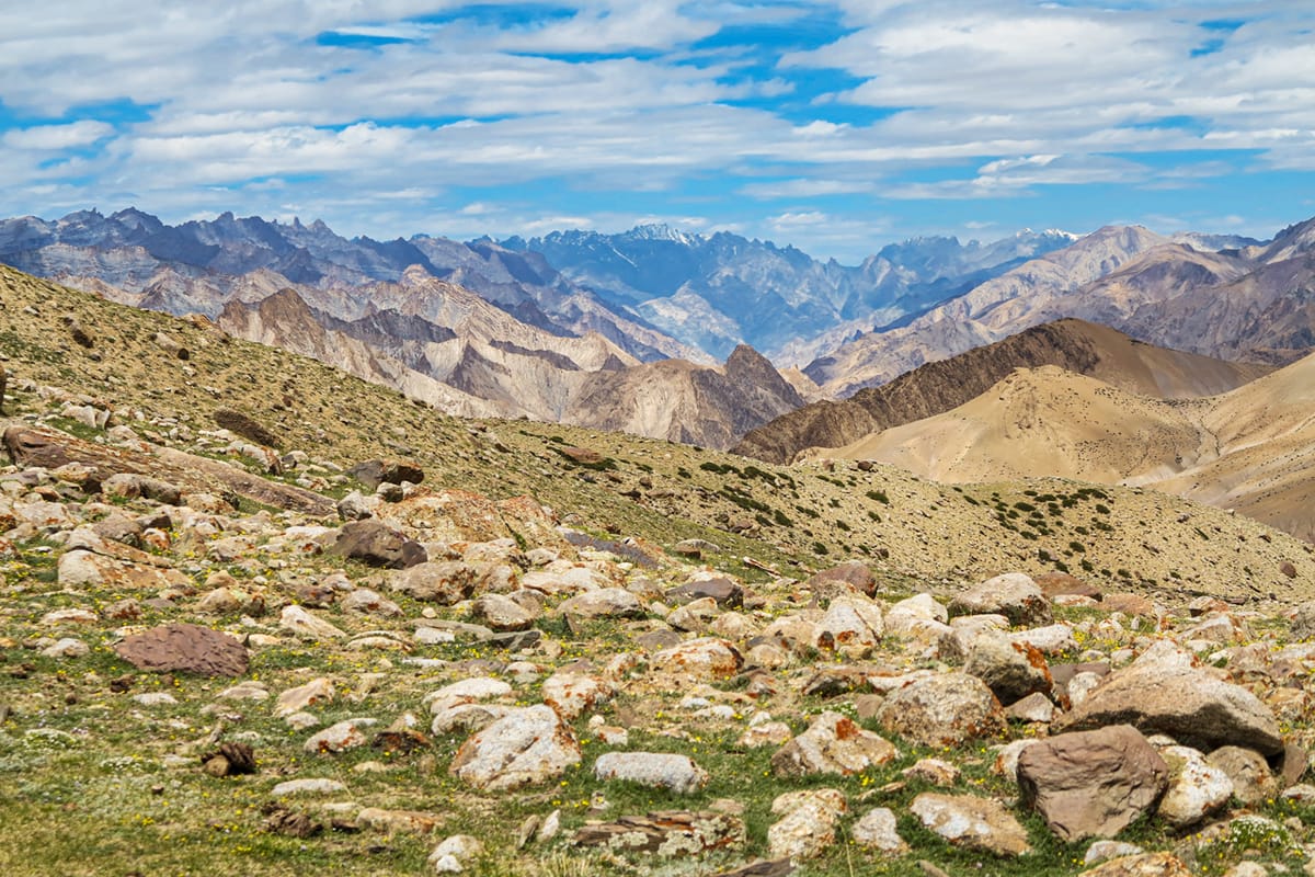 Auf dem Weg zum Kongmaru La, Markha Valley Trek, India