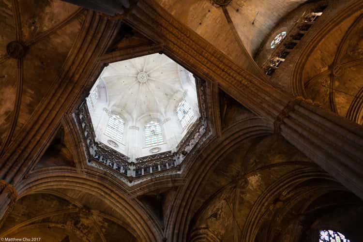 Inside Barcelona Cathedral