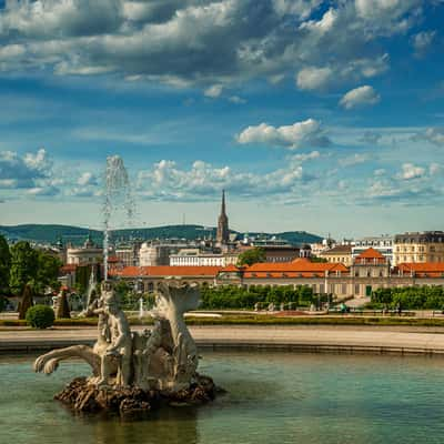 Garden of Palace Belvedere, Vienna, Austria