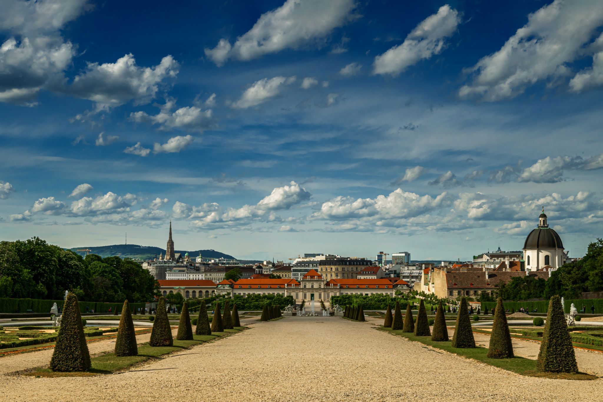 Garden of Palace Belvedere, Vienna, Austria