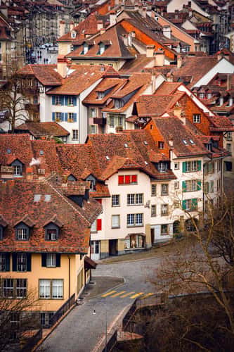  View over the Old Town of Bern