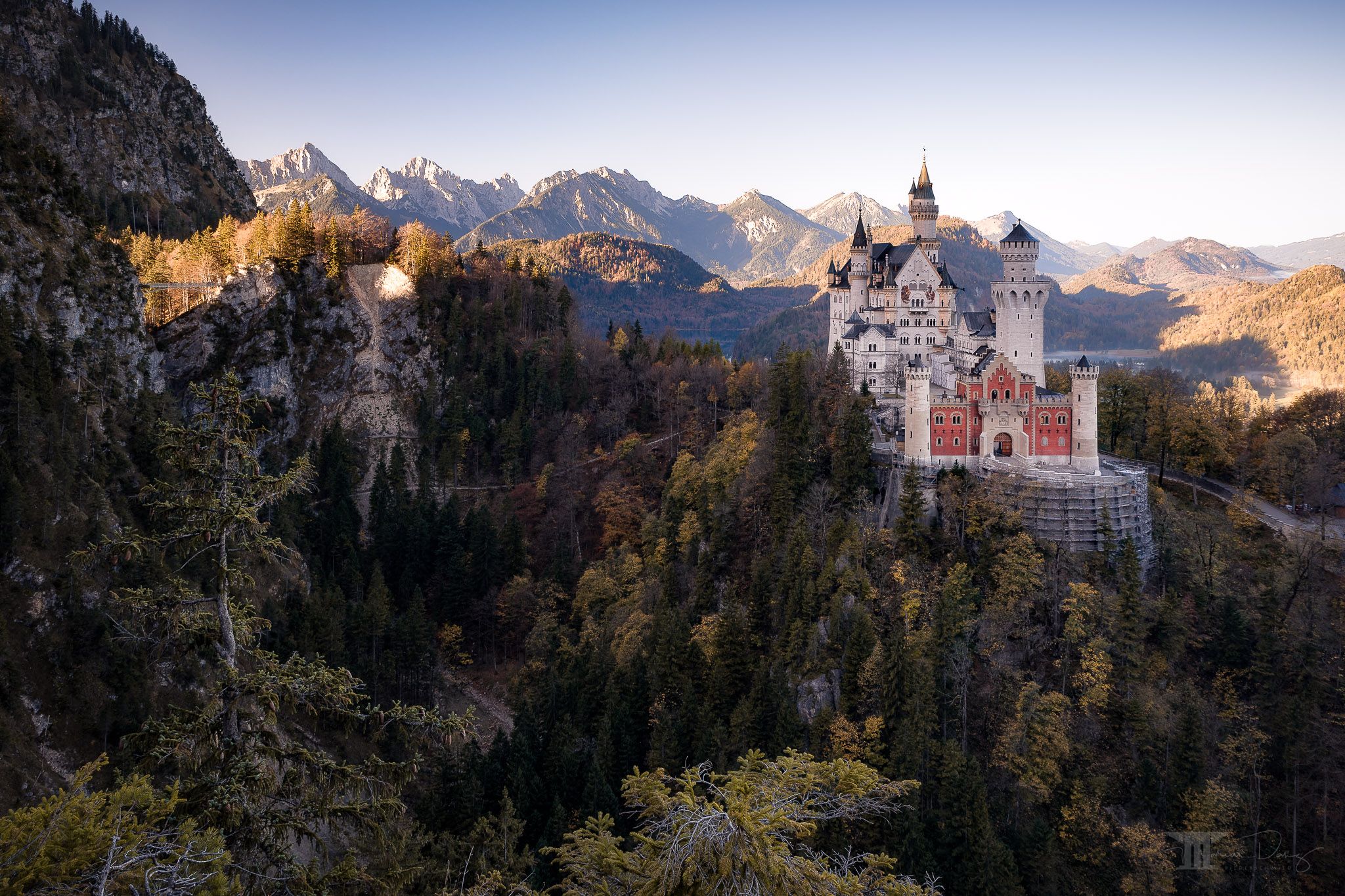 Best view of Neuschwanstein Castle, Germany