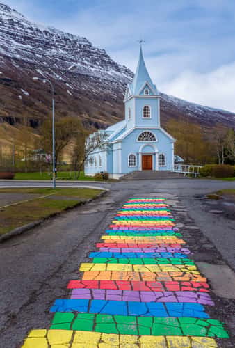 Blue Church at Seydisfjordur