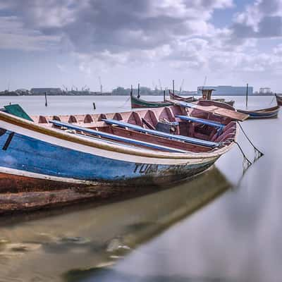 Boat and clouds, Brazil