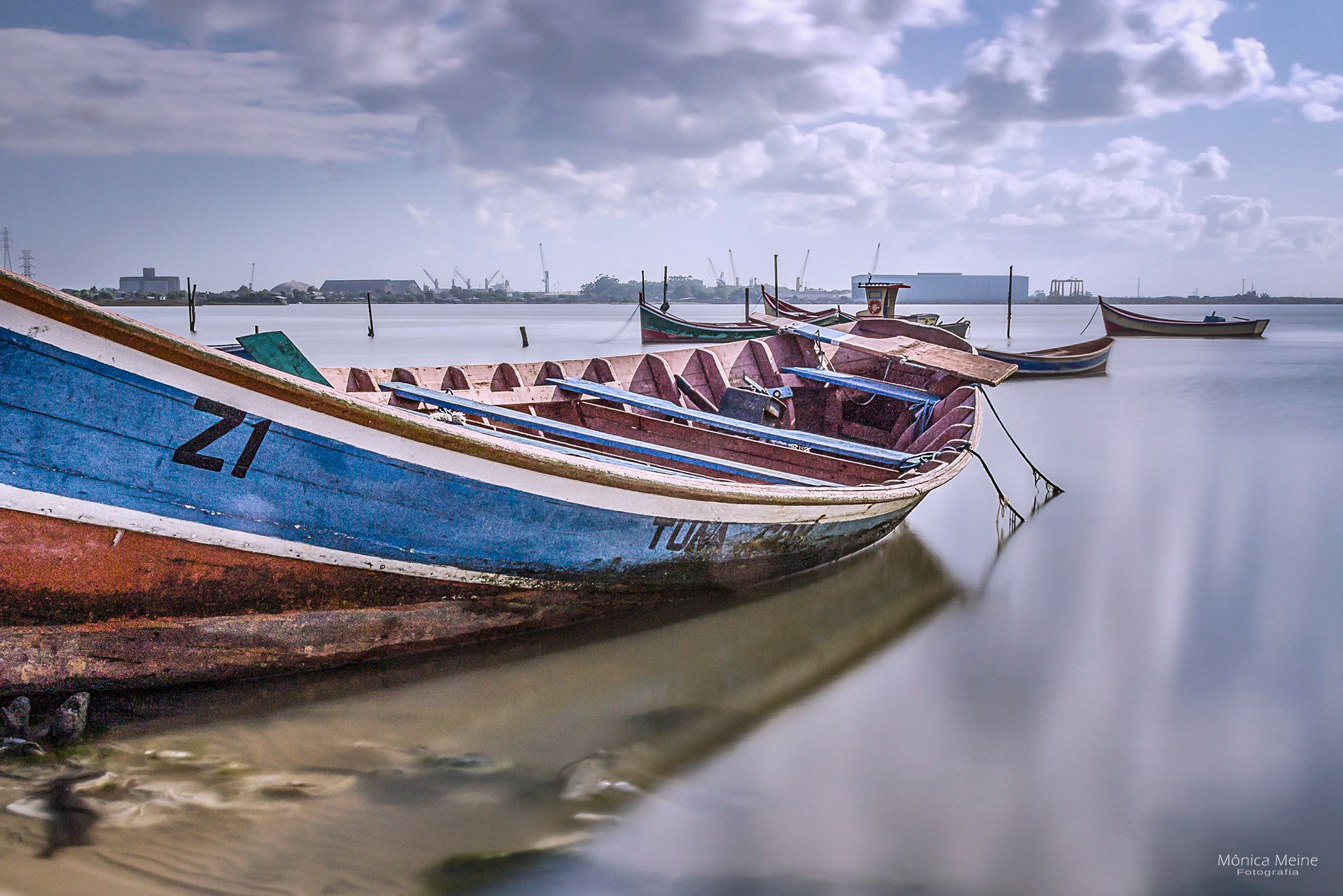 Boat and clouds, Brazil