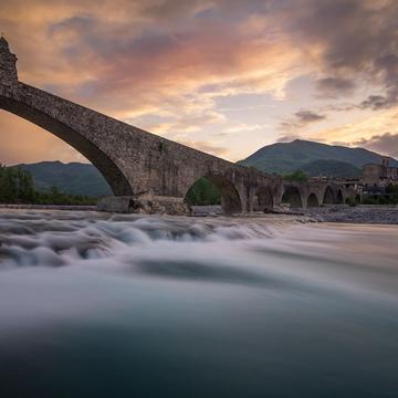 Bobbio the Devil's Bridge, Italy