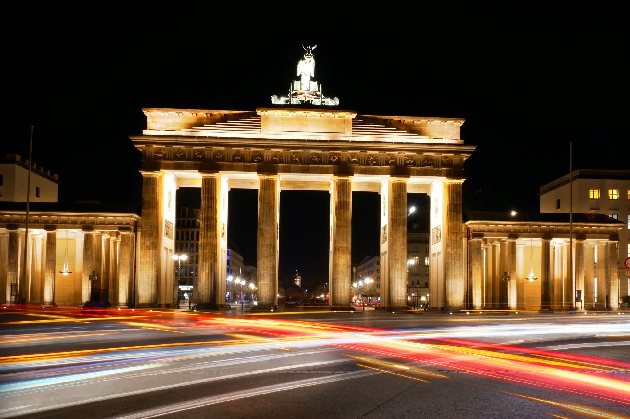 Brandenburg Gate from behind, Berlin, Germany