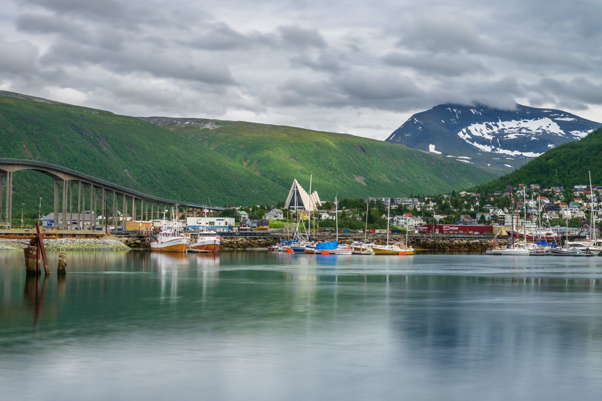 Bruvegen. Tromsø Bridge., Norway
