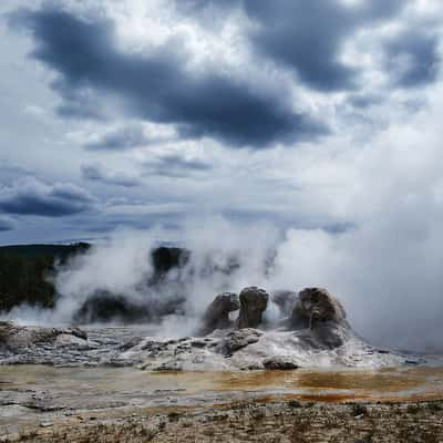 Castle Geyser area, USA