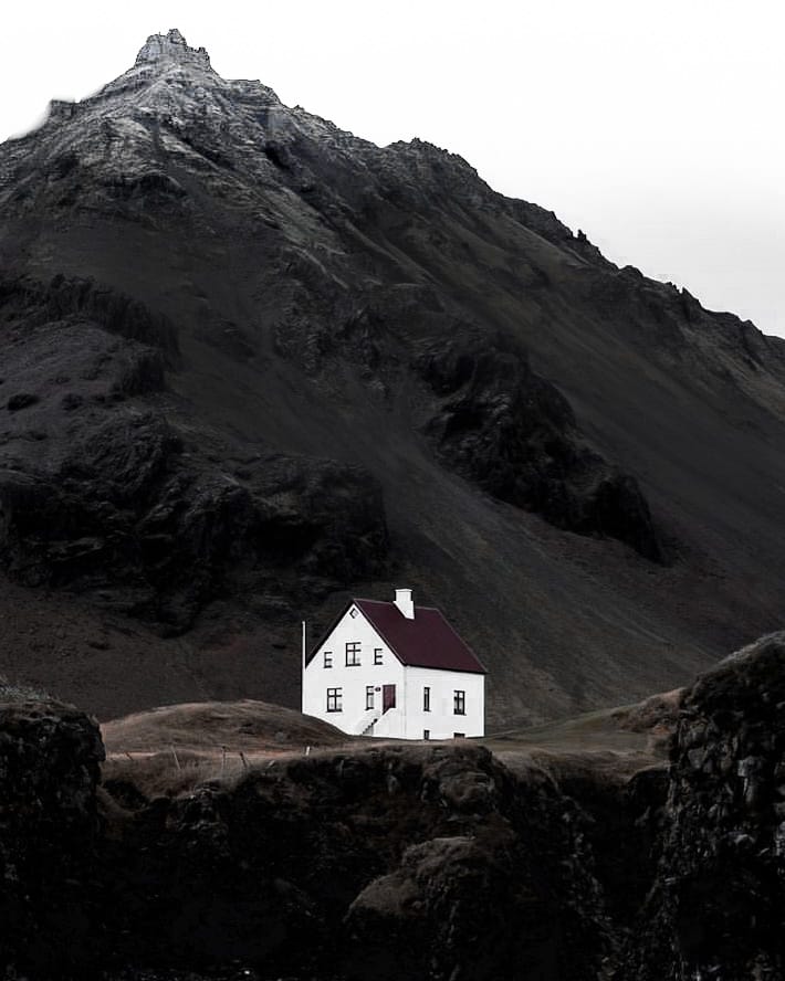 Lonely House in Arnarstapi, Iceland