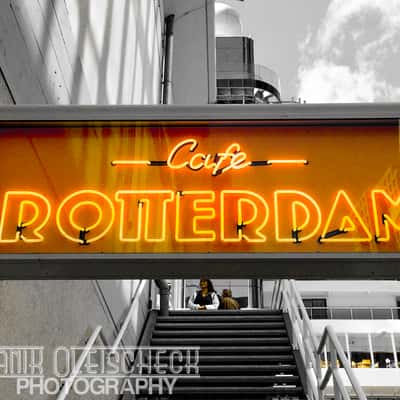 Coffeehouse sign in Rotterdam, Netherlands