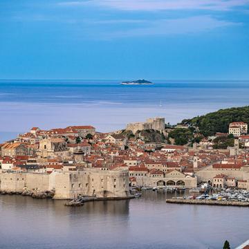 Dubrovnik Old Town from a distance, Croatia