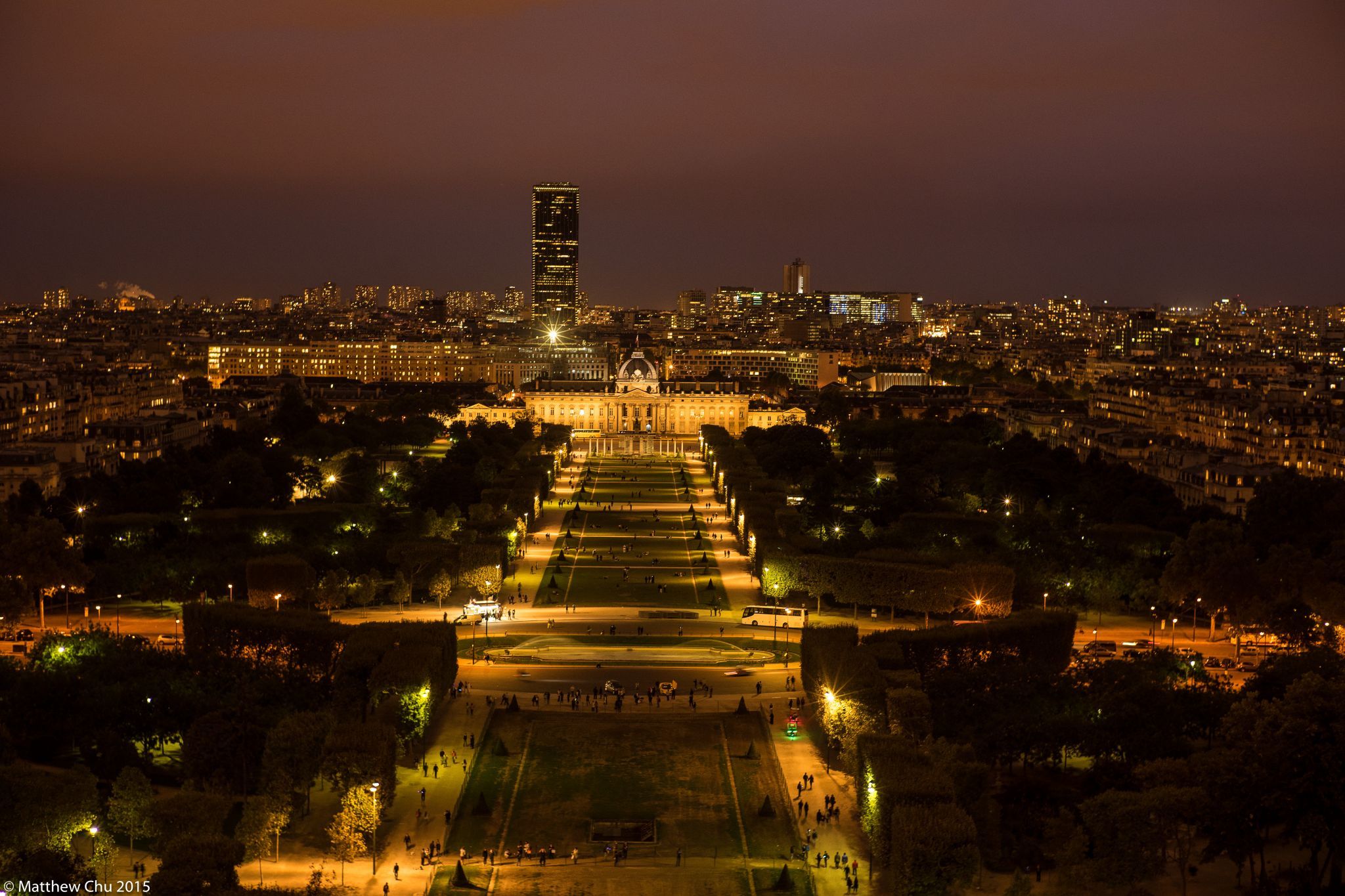 Paris City view from Eiffel tower, France