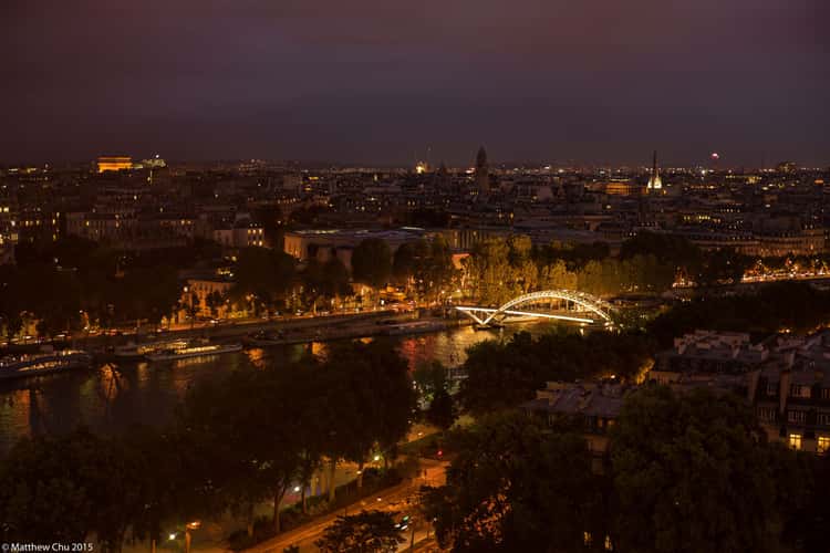 Paris City view from Eiffel tower